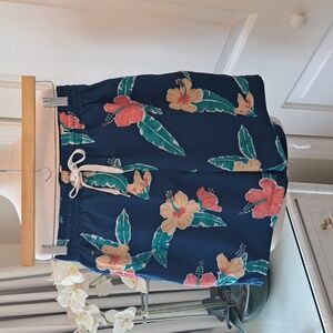 Chubbies‎ Mens The Floral Reefs 7" Swim Trunks Lined Elastic Waist Drawstring SM